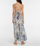 Etro - Floral cotton and silk maxi dress