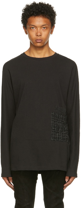 Photo: FREI-MUT Black Recycled Cotton Permission Long Sleeve T-Shirt