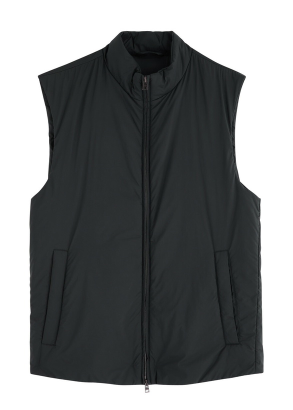 Photo: Herno Ecoage Padded Nylon Gilet Navy
