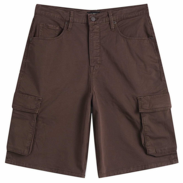 Photo: Good American Women's Twill Cargo Short in Bark
