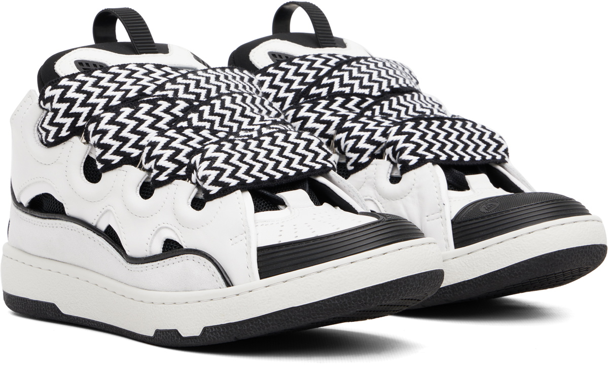 Lanvin White Curb Sneakers