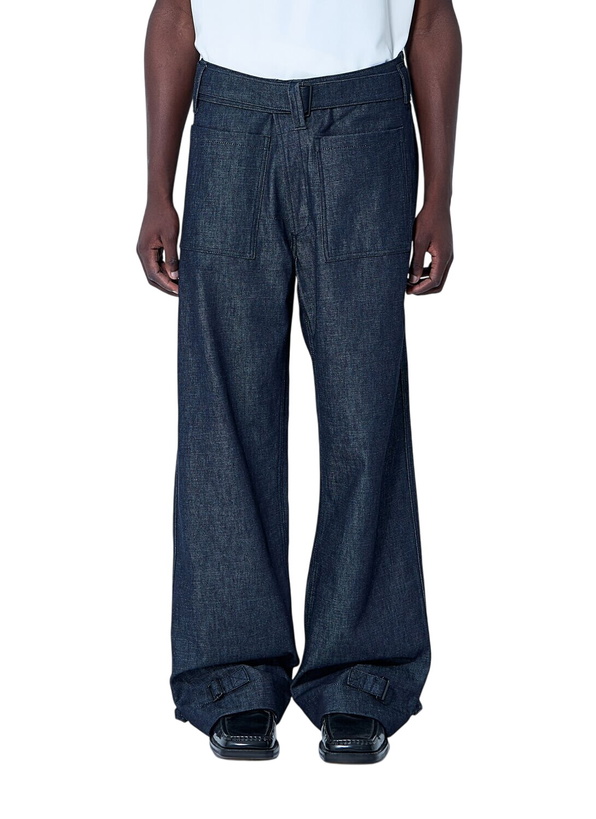 Photo: Mugler Belted Denim Jeans