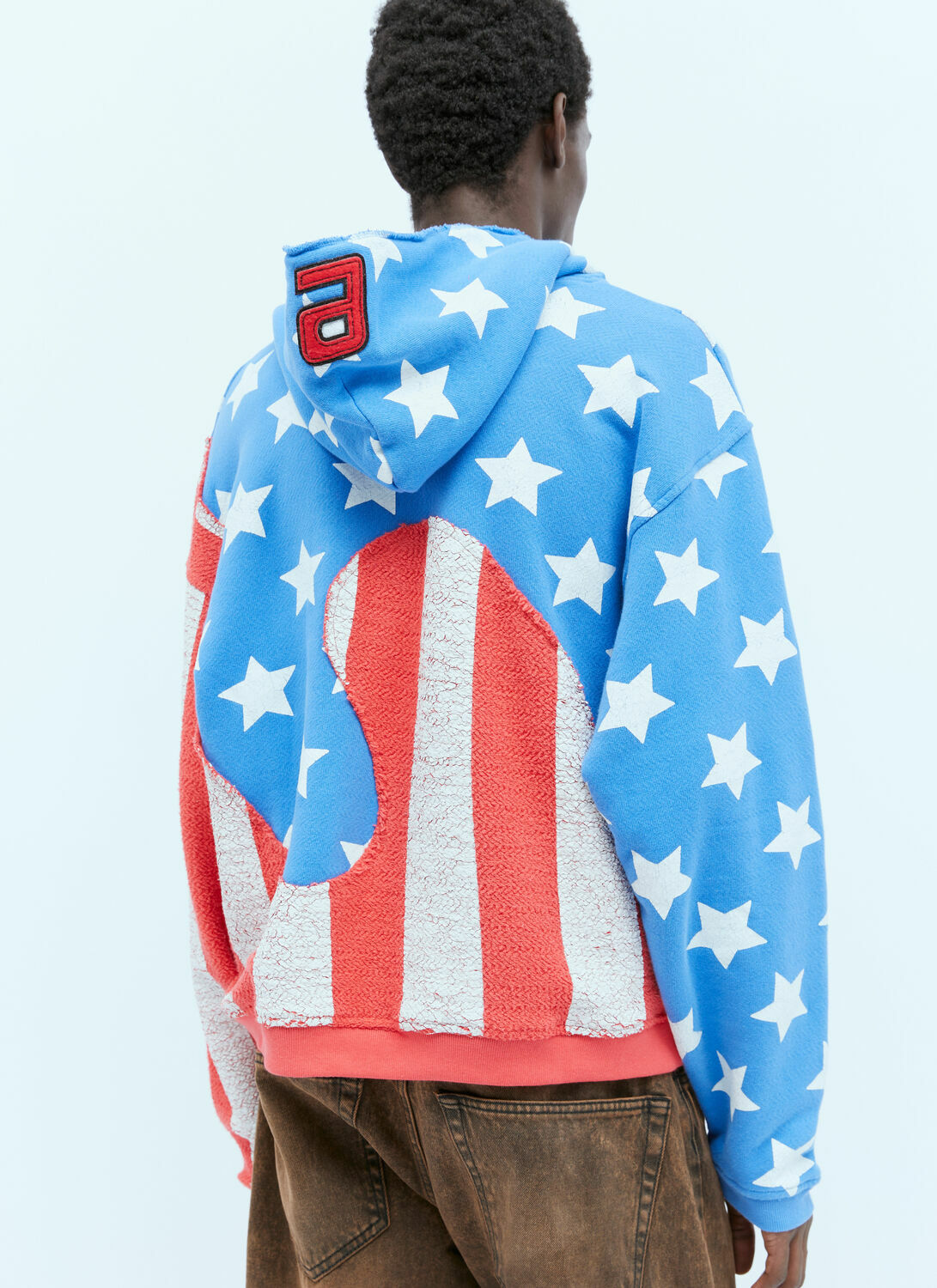 ERL Stars And Stripe Swirls Hooded Sweatshirt