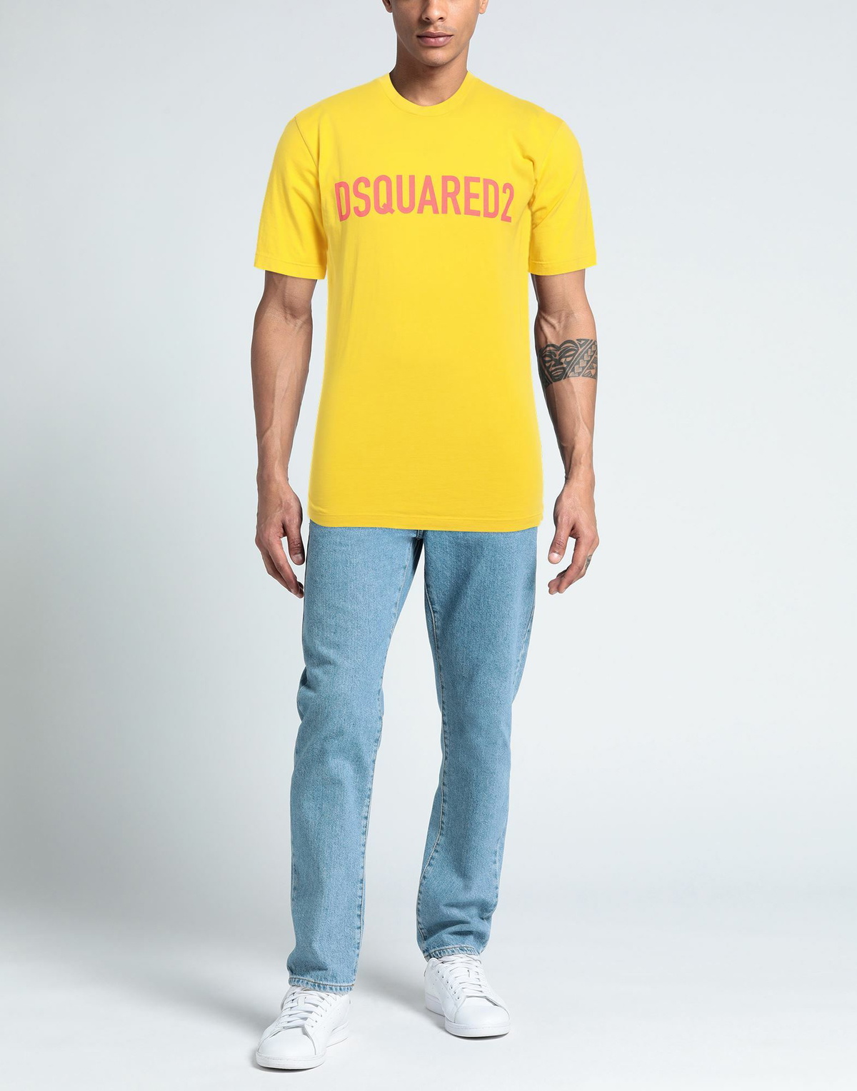 Dsquared2 Mens T-shirt in Yellow