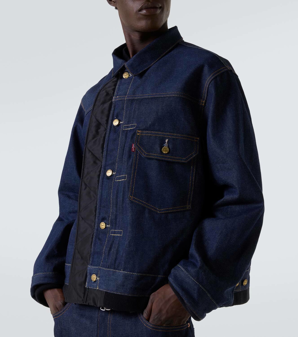出品最終金額sacai × LEVIS / リバーシブルBlouson Levi's® X Sacai Men's Denim X Nylon Twill Reversible Blouson