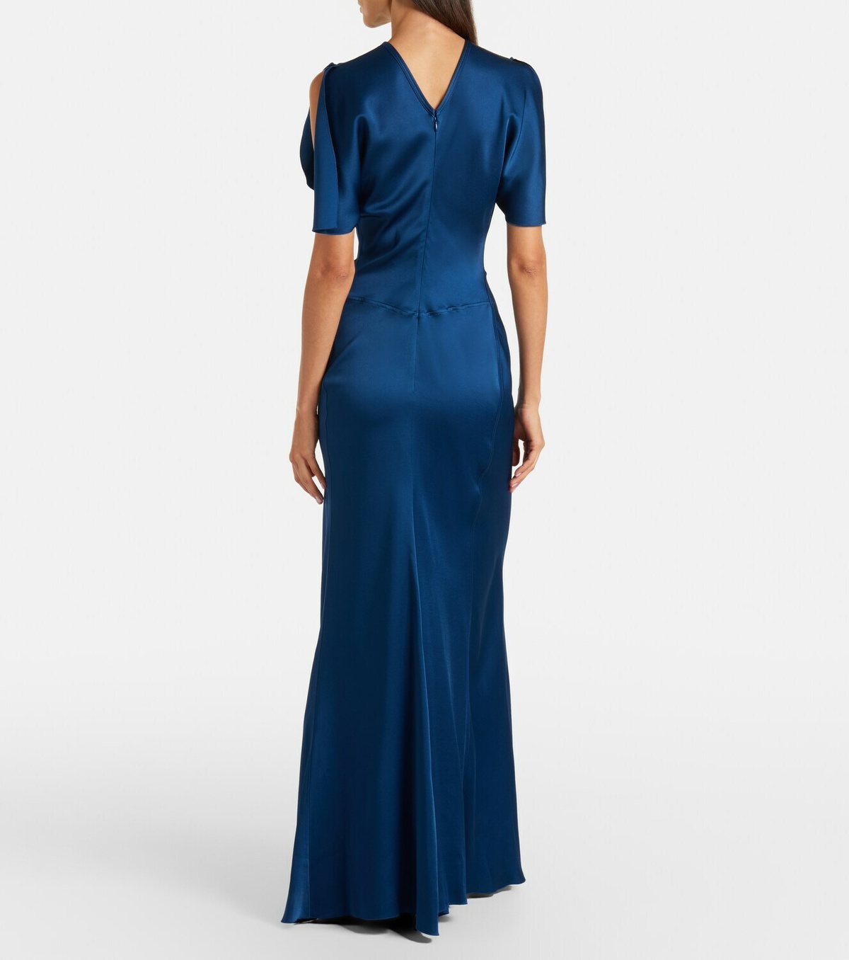 Victoria Beckham Isabella gathered satin gown