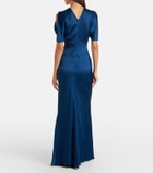 Victoria Beckham Isabella gathered satin gown
