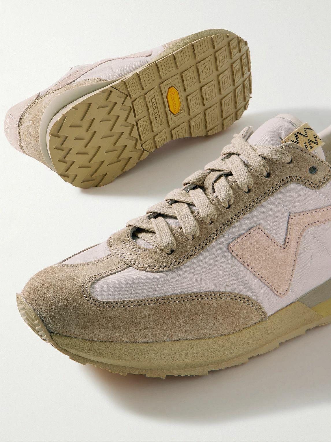 Visvim - FKT Runner Suede-Trimmed Canvas Sneakers - Neutrals Visvim