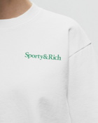 Sporty & Rich Drink More Water Crewneck White - Womens - Sweatshirts