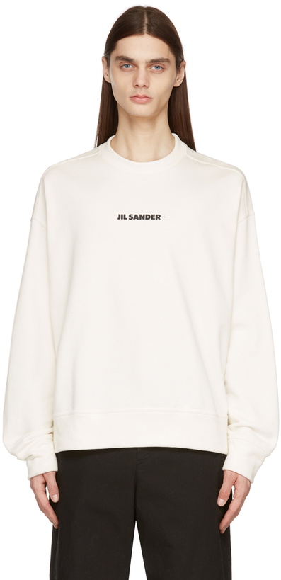 Photo: Jil Sander Off-White Logo Sweatshirt