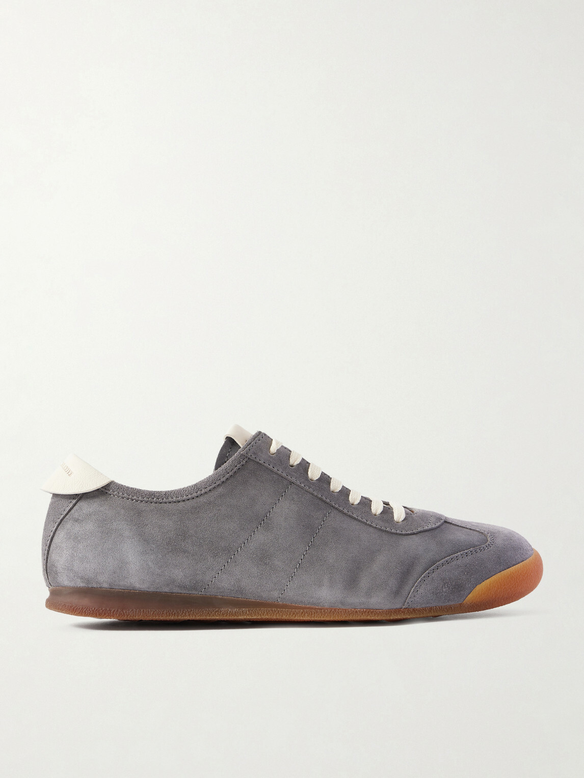 Officine Creative - Hazel 001 Leather-Trimmed Suede Sneakers - Gray