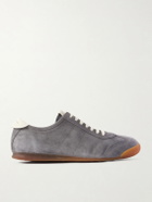 Officine Creative - Hazel 001 Leather-Trimmed Suede Sneakers - Gray