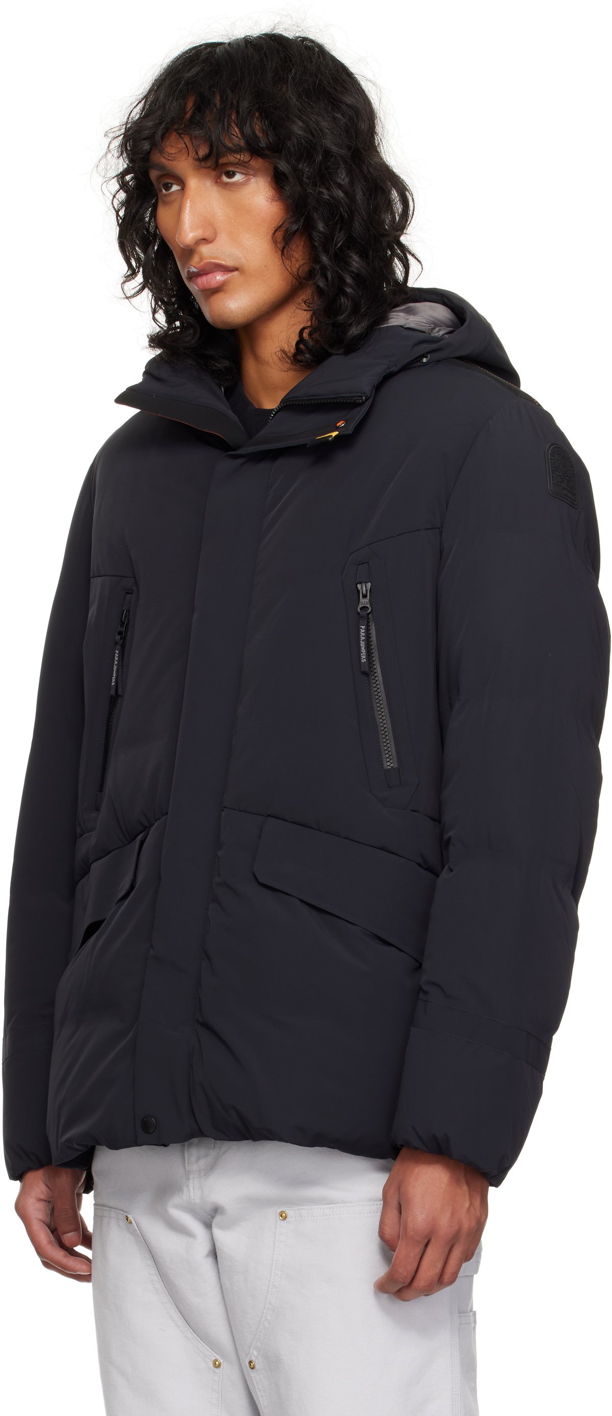 Parajumpers Black Kazu Down Jacket