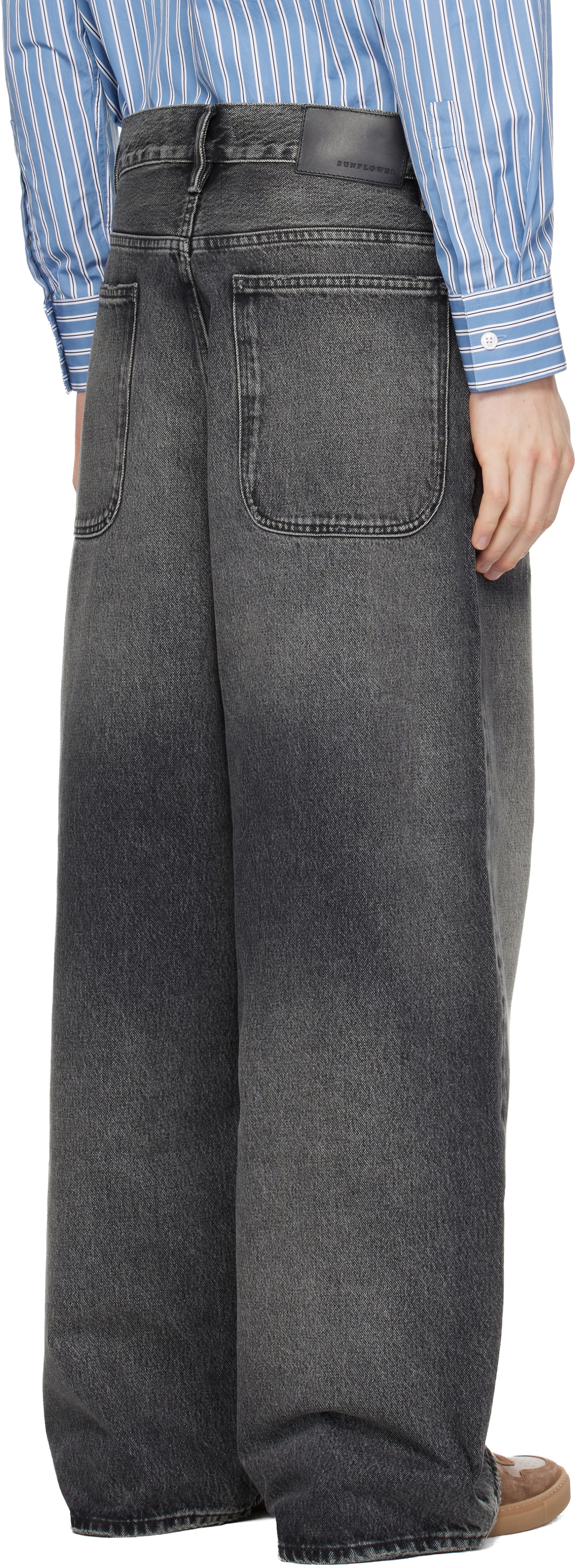 Sunflower Black Super Wide Jeans