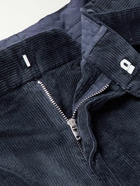 Officine Générale - Hugo Straight-Leg Cotton-Blend Corduroy Suit Trousers - Blue