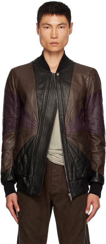 Photo: Rick Owens Brown Classic Flight Leather Jacket