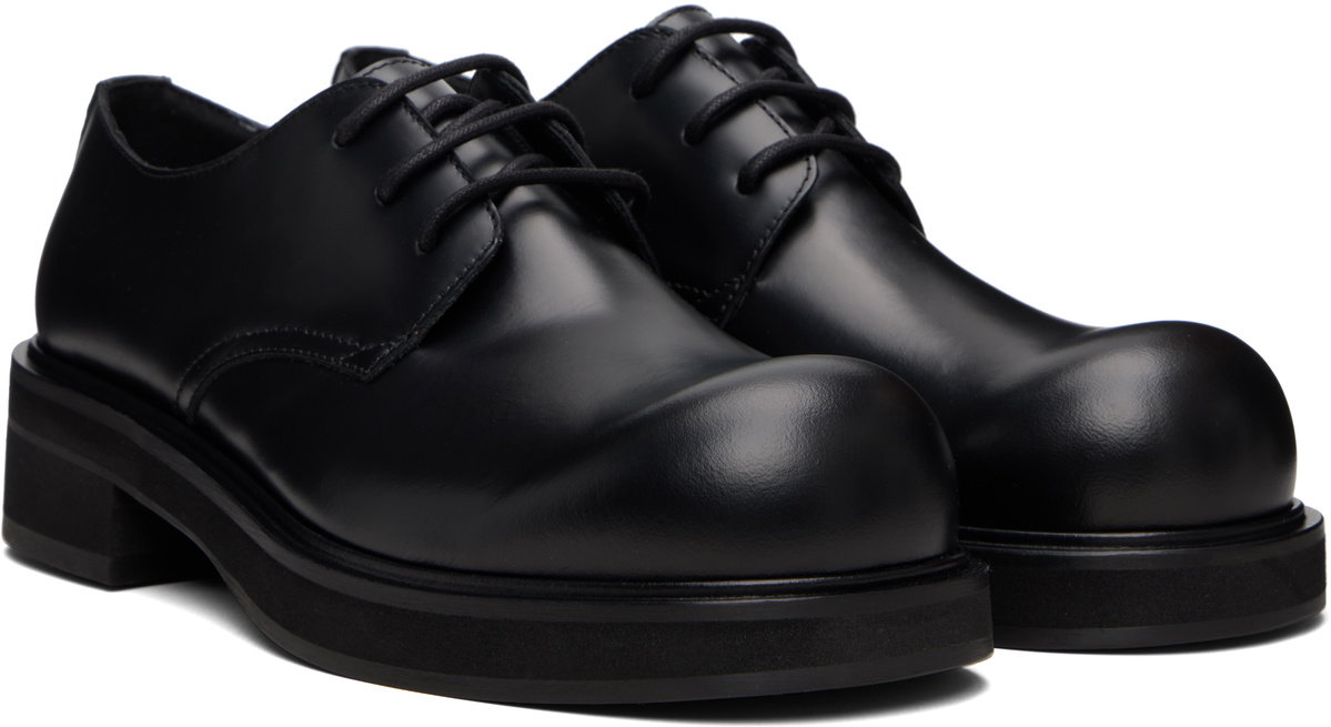 Acne Studios Black Leather Lace-Up Derbys