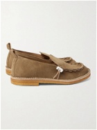 Hender Scheme - Self Lace Mocca Suede Loafers - Brown