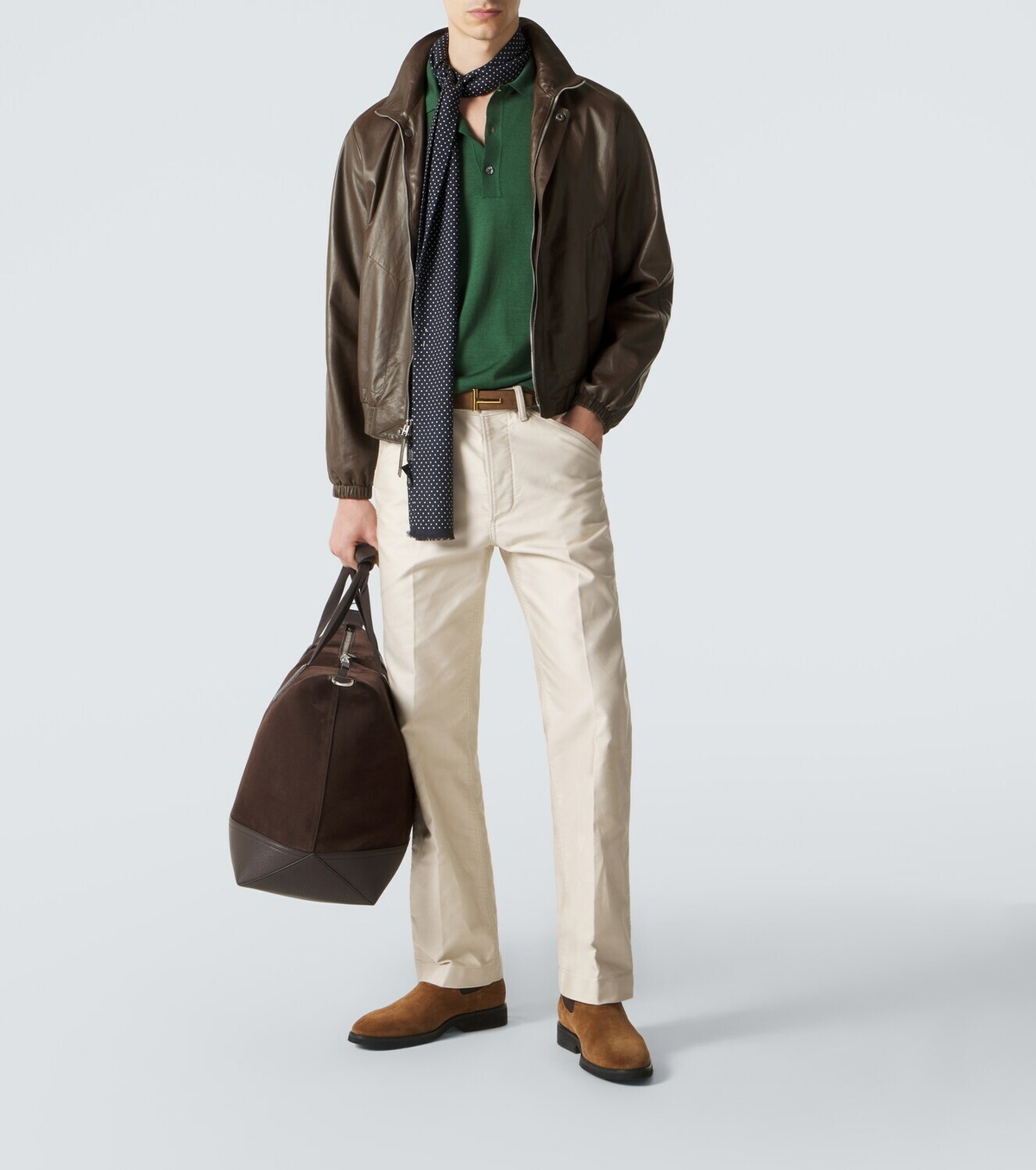 Tom Ford Silk and linen polo sweater