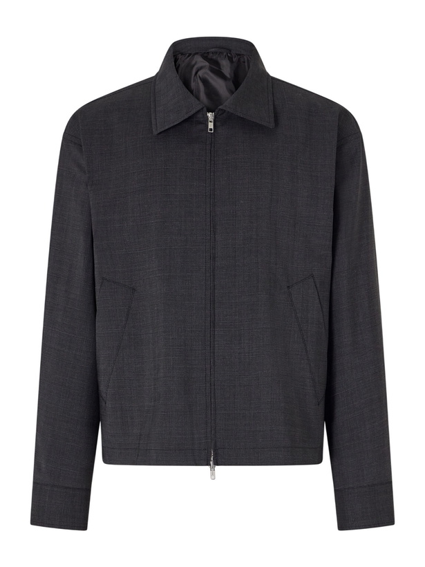 Photo: mfpen - Mail Prince of Wales Checked Wool-Twill Jacket - Gray