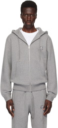 Maison Kitsuné Gray Bold Fox Head Hoodie