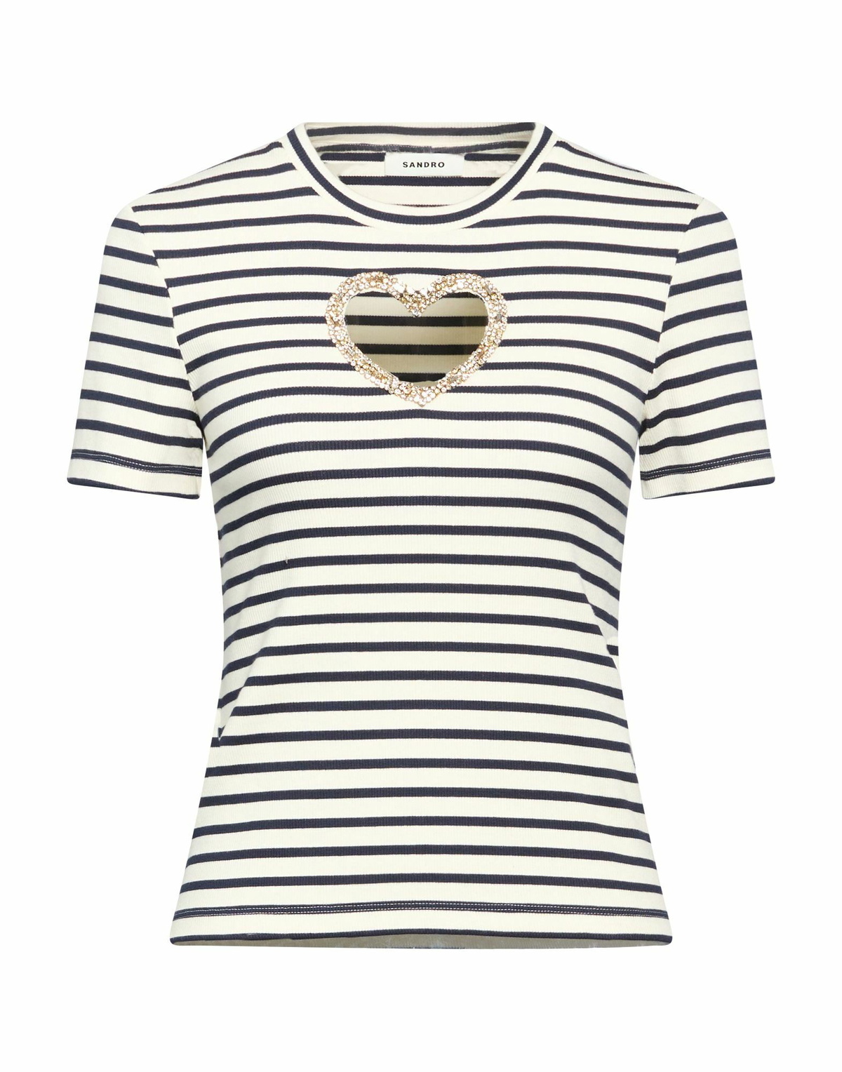 Sandro Womens T-shirt Cream