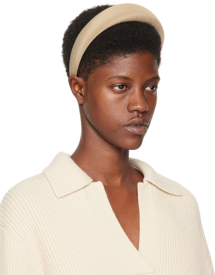 Puffed Headband Beige Puffed Headband Beige