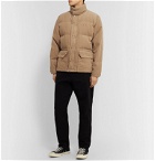 Human Made - Printed Quilted Corduroy Down Jacket - Neutrals