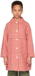 Caramel Kids Red & Beige Cambridge Coat