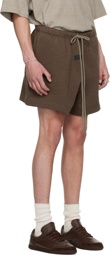 Fear of God ESSENTIALS Brown Drawstring Shorts