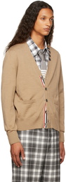 Thom Browne Tan Merino 4-Bar Cardigan