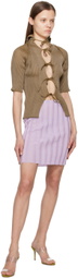 a. roege hove SSENSE Exclusive Purple Katrine Miniskirt