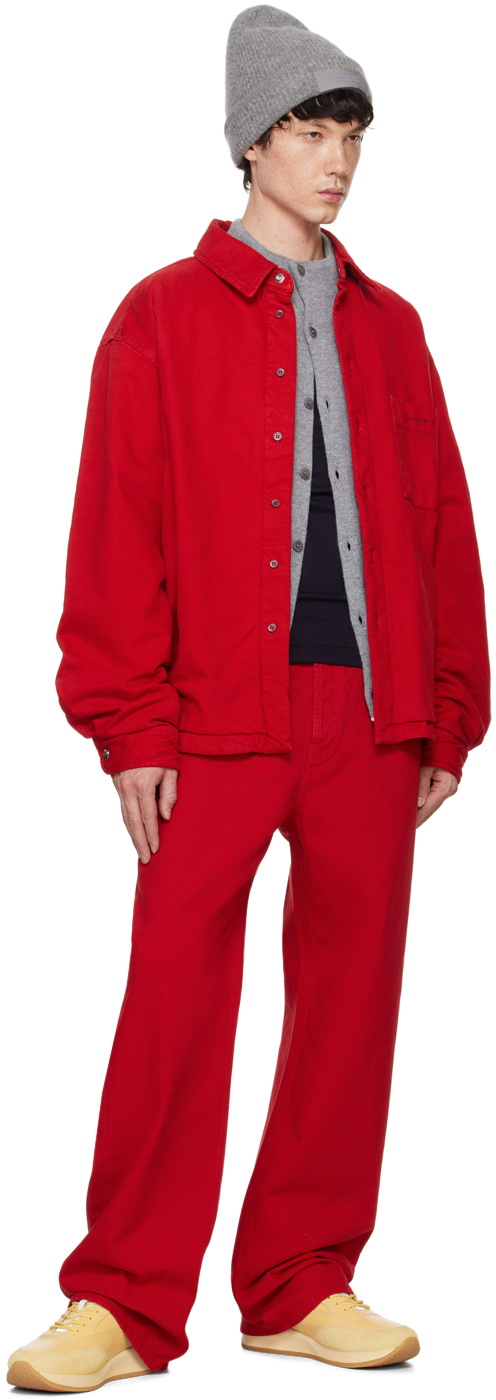 JACQUEMUS Red La Casa 'La chemise Boulanger' Jacket Jacquemus