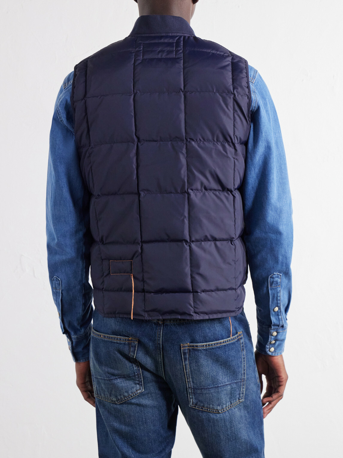 Fortela - Quilted Shell Down Gilet - Blue