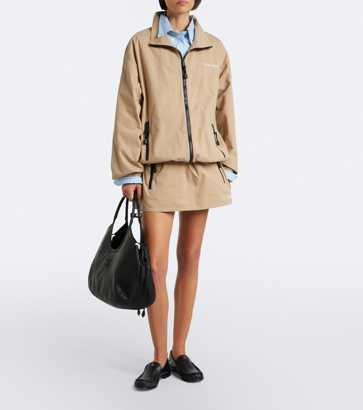 Miu Miu Ivy leather shoulder bag