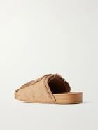 Visvim - Christo Shaman Folk Suede Slides - Neutrals