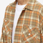 General Admission Men's Flannel Plaid Shirt in Brown