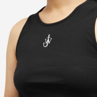 JW Anderson Women's Anchor Embroidery Vest in Black