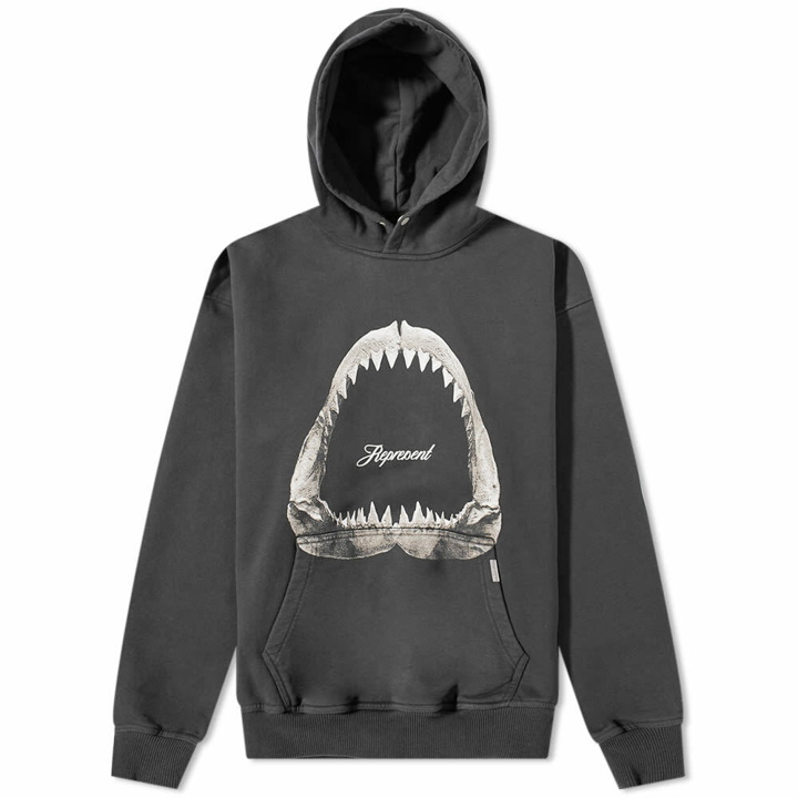 Photo: Represent Men's Shark Jaws Hoody in Off Black