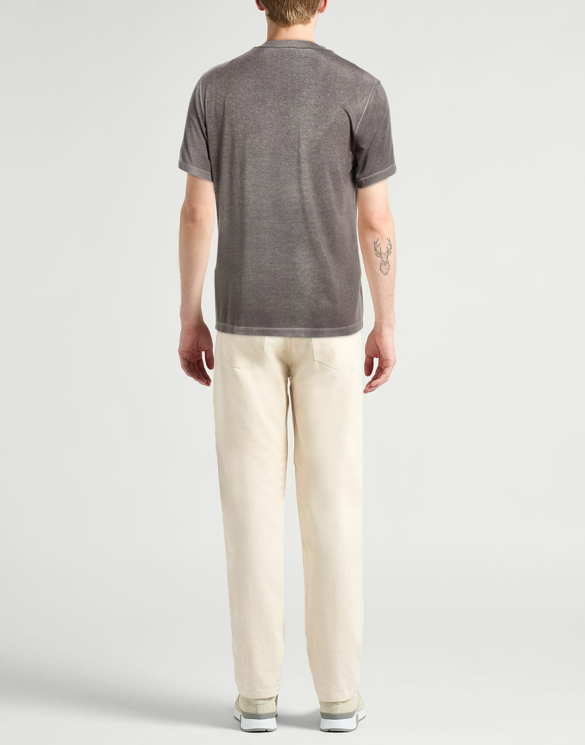 Giorgio Armani Mens T-shirt in Grey