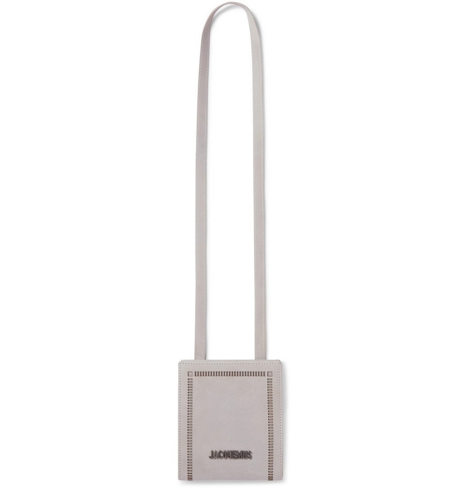 Jacquemus - Le Gadjo Logo-Detailed Leather Pouch - Stone Jacquemus