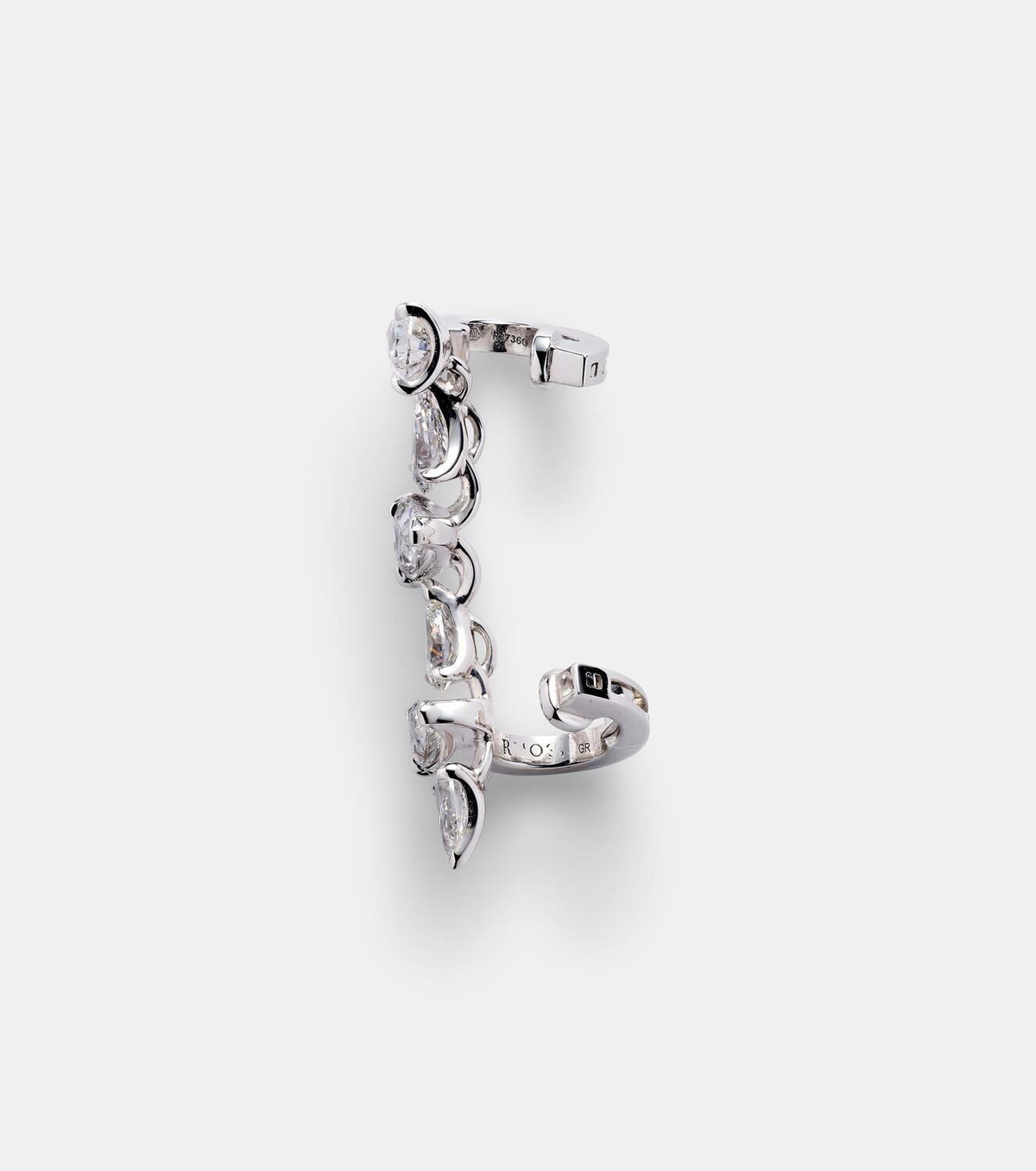 Repossi Serti sur Vide 18kt white gold ear cuff with diamonds