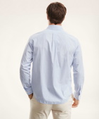 Brooks Brothers Men's Friday Shirt, Poplin End-on-End Stripe | Blue/White