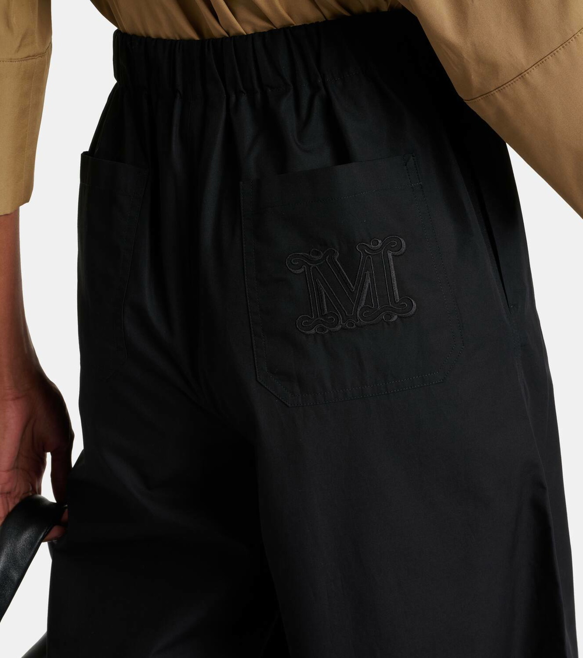 Max Mara Navigli high-rise cotton wide-leg pants Max Mara