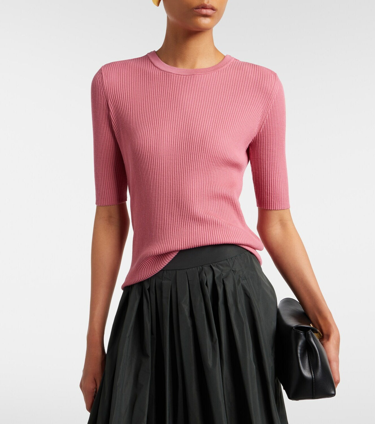 'S Max Mara Ribbed-knit wool top