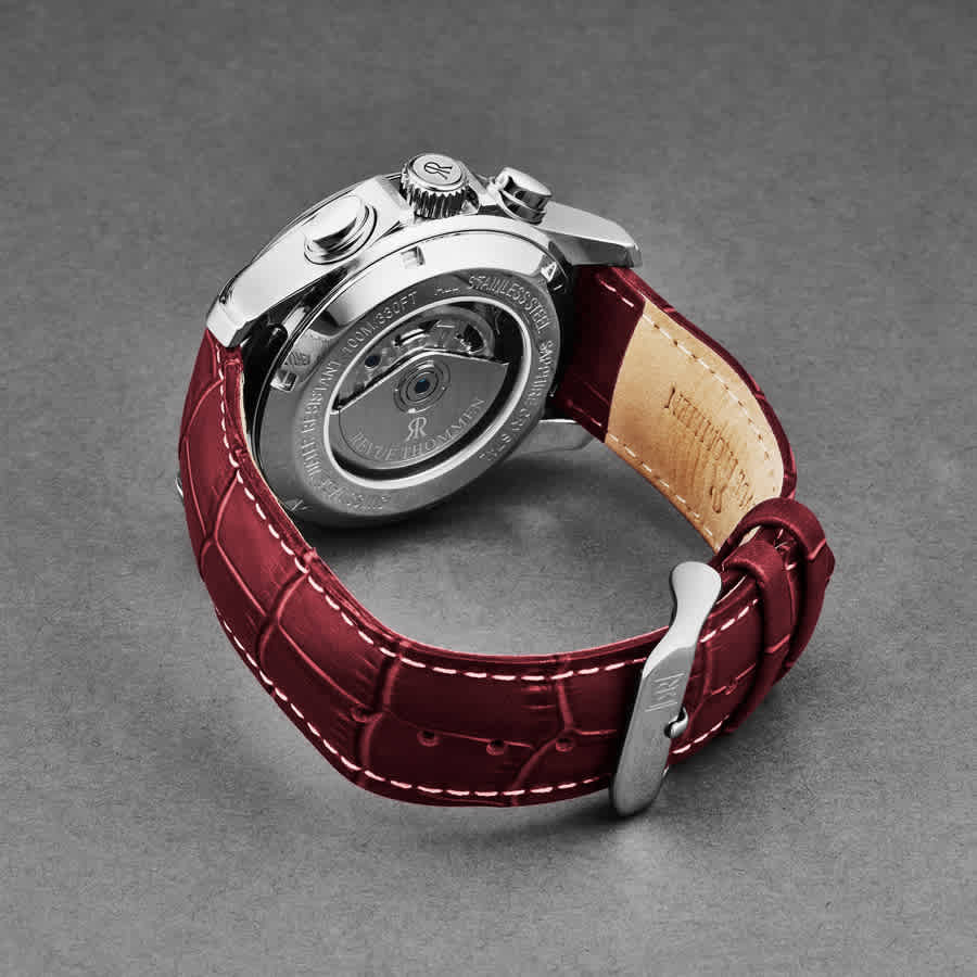 Revue Thommen Air Speed Chronograph Automatic Red Dial Mens Watch 16041.6336