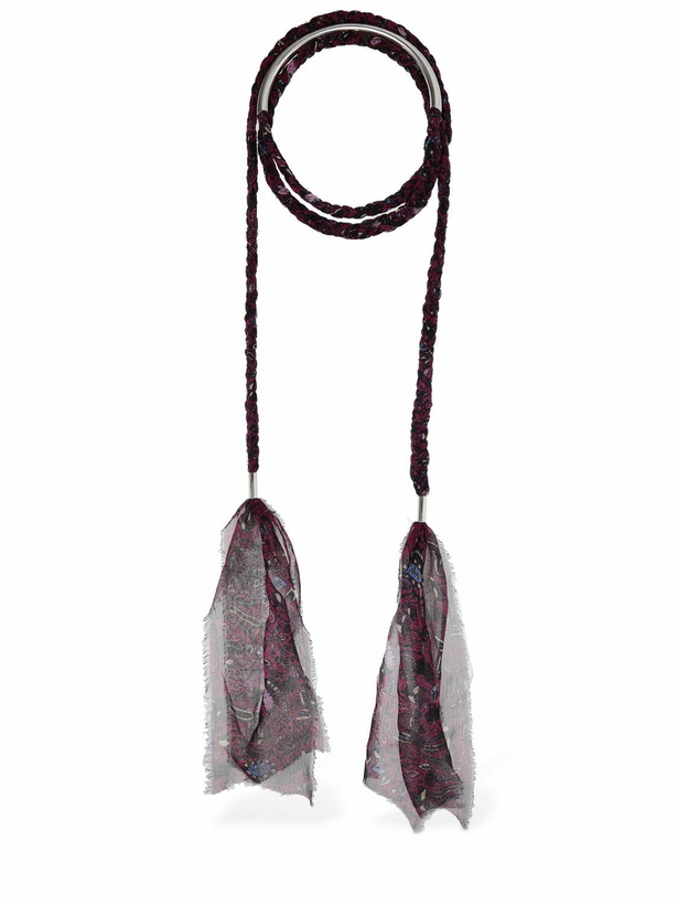 Photo: ISABEL MARANT - Riviera Silk Scarf Necklace