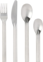 Service Projects Silver Canteen Brushed Flatware Set, 16 pcs