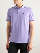 G/FORE - Logo-Appliquéd Stretch-Piqué Polo Shirt - Purple