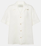 Asceno Prague linen bowling shirt